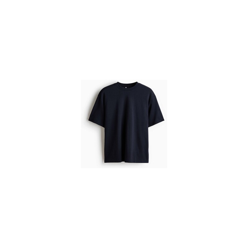 H&M - Tričko Cooling Relaxed Fit - Námořnická Modř