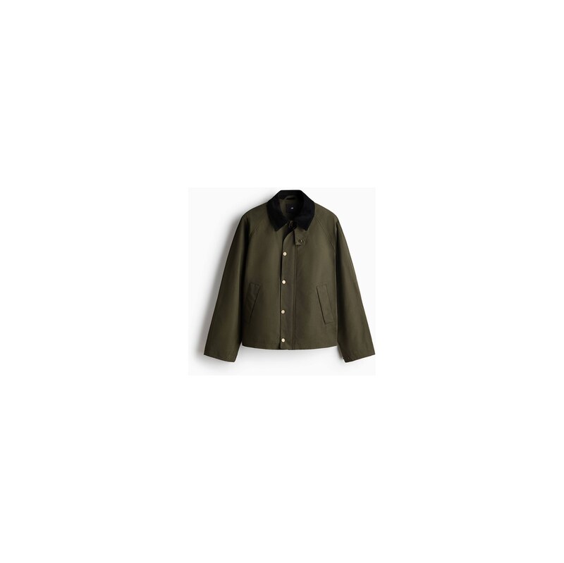 H&M - Bunda workwear - Tmavě Zelená Khaki