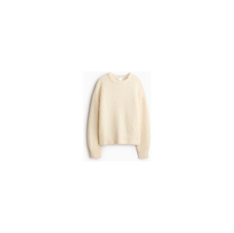 H&M - Oversized svetr ze směsi vlny alpaka - Tlumená Světle