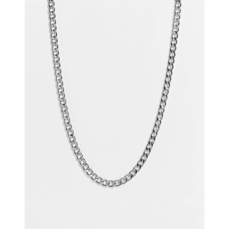 SVNX chunky chain necklace in silver