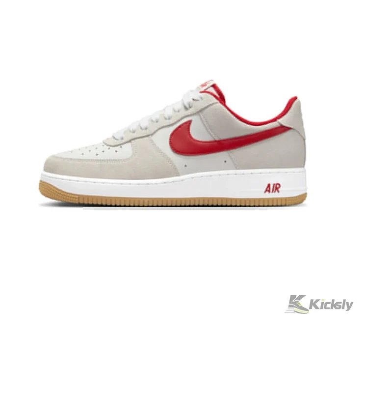 Nike Air Force 1 Low 07 LV8 Summit White Varsity Red Gum
