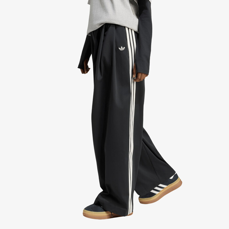 adidas Originals Kalhoty adidas Pleated Pant Black/ Chalk White