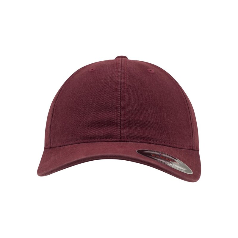 URBAN CLASSICS Flexfit Garment Washed Cotton Dad Hat - maroon
