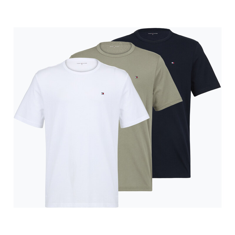 Pánské tričko na lezení Tommy Hilfiger Cotton Short 3 pack navy