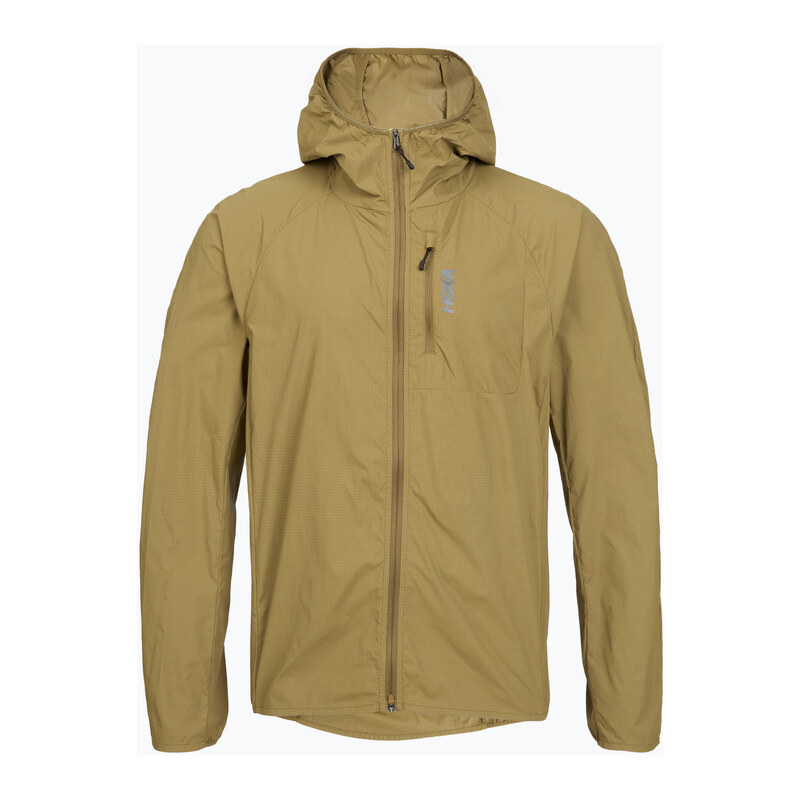 Pánská běžecká bunda HOKA Skyflow Wind Jacket caraway seed