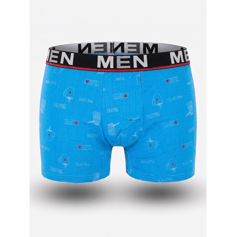 Pánské modré boxerky MyStars Coffee