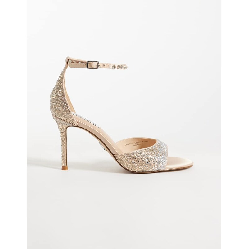 Steve Madden Raquelle heeled sandals in embellished rose-Pink
