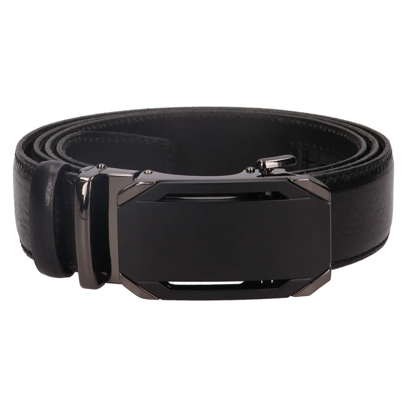 Pánský kožený opasek s automatickou sponou Belt Toro Fred -