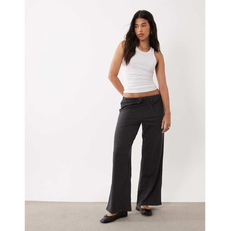 ASOS DESIGN relaxed supersoft jogger in charcoal-Grey