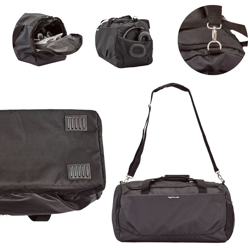 Unisex sportovní cestovní taška Wings 33 l černá