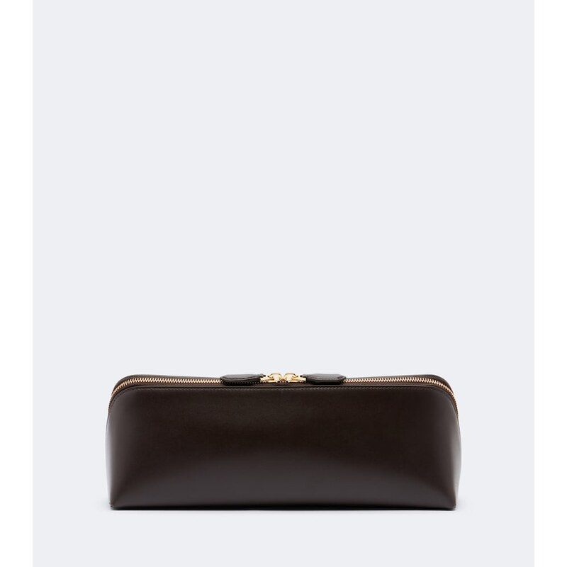 Alaïa Delta Small leather clutch