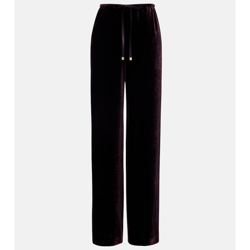 Agnona Velvet wide-leg pants