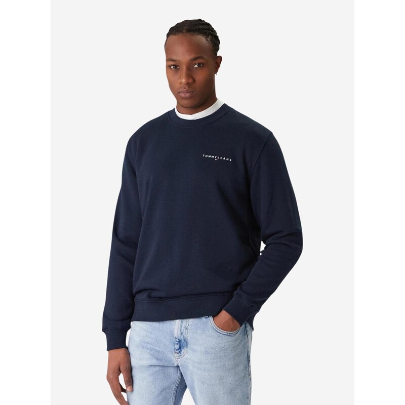 Tommy Jeans Svetr DM0DM20249 tmavě modrá