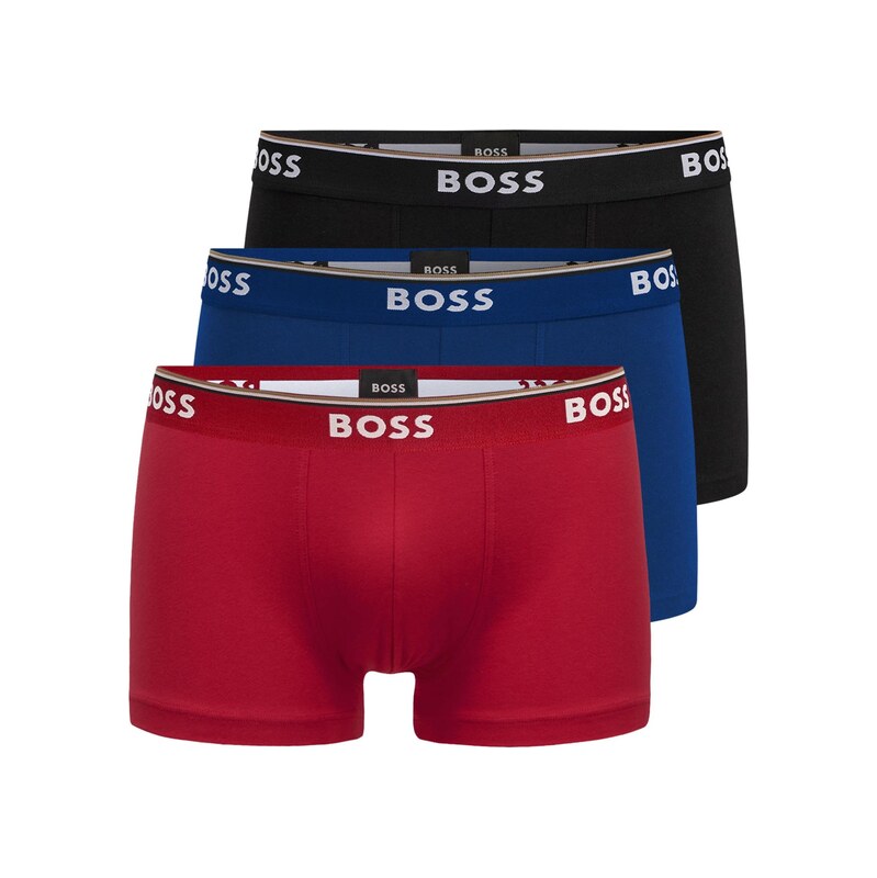 BOSS Boxerky Power námořnická modř / červená / černá