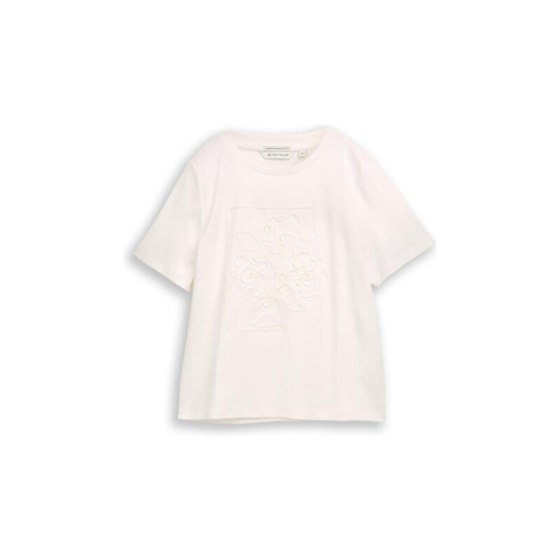 TOM TAILOR Tričko offwhite
