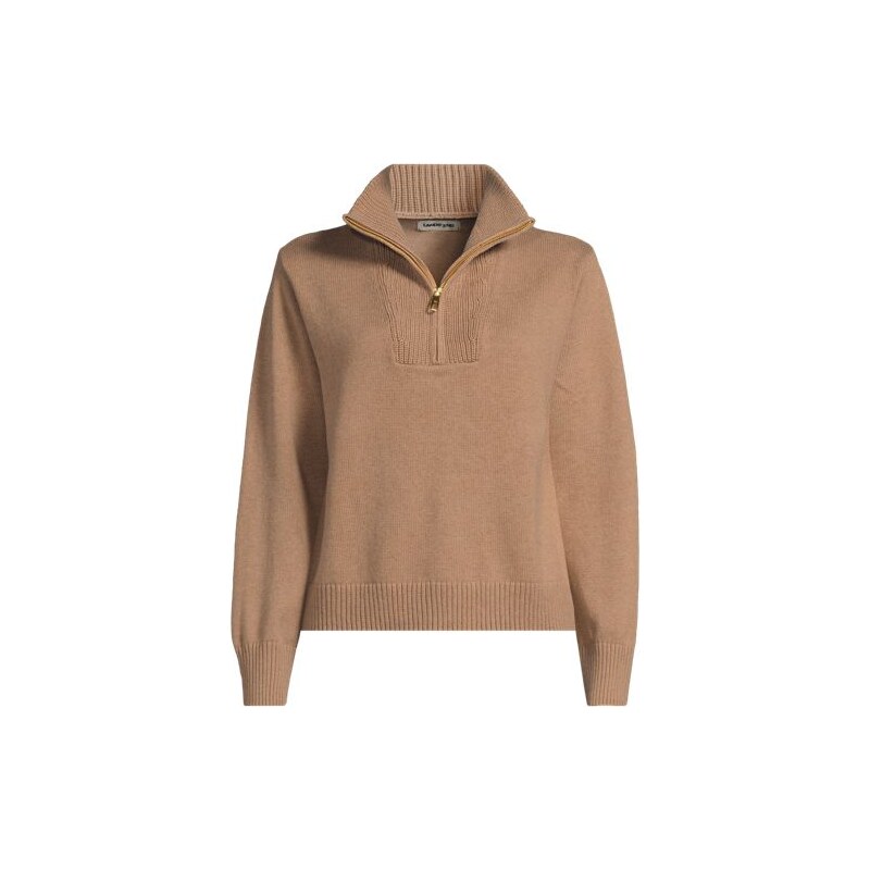 Slim Fit Quarter Zip Drifter Jumper, Women, size: M, petite,
