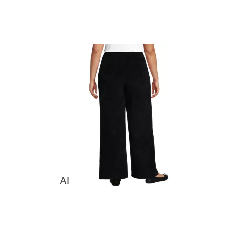 Sport Knit Wide Leg Corduroy Trousers, Women, size: 3X, plus,