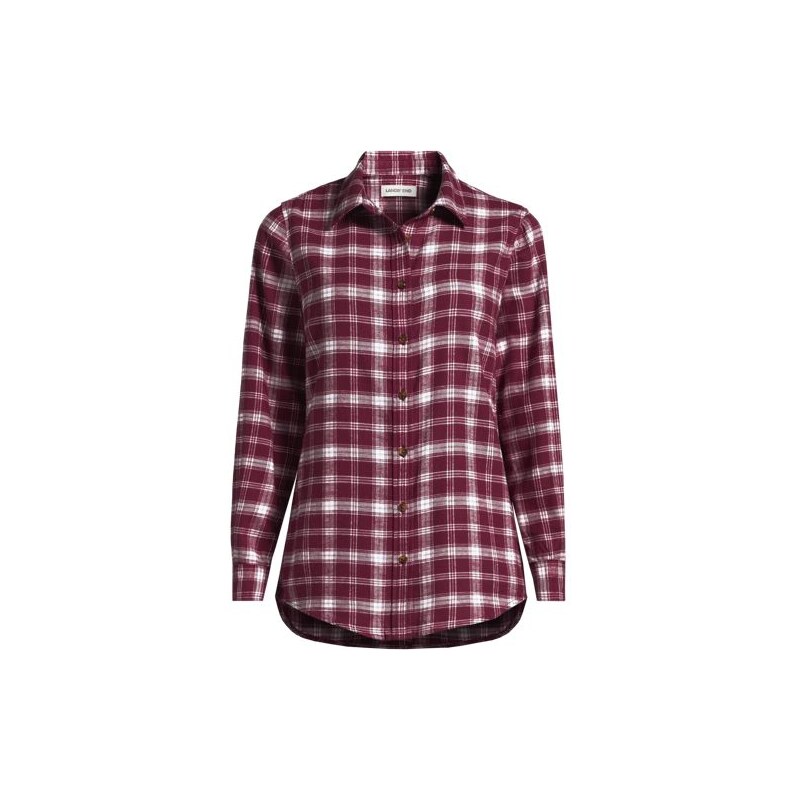 Long Sleeve Flannel Boyfriend Shirt, Women, size: XS, regular,