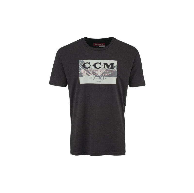 Pánské tričko CCM Holiday Tee Black Černá
