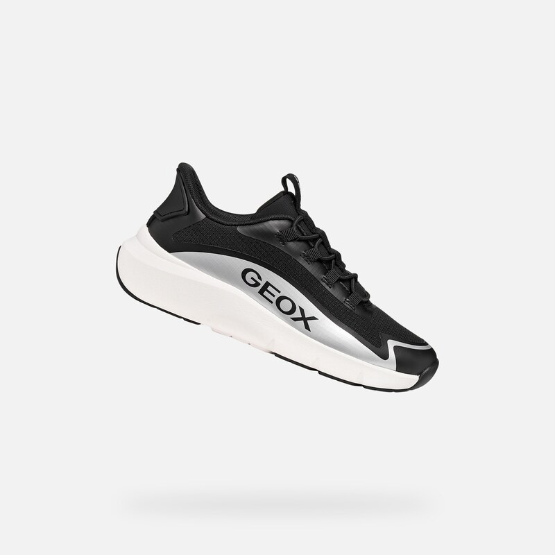 Černé chlapecké tenisky Geox Pro-ran Fast in - Kluci