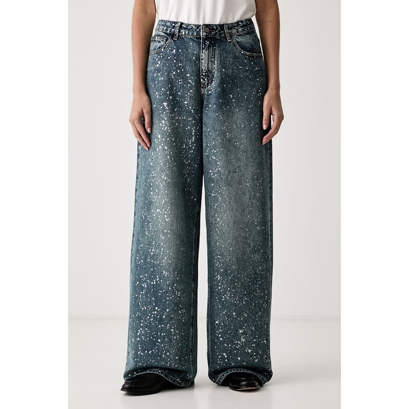 Eleh wide leg džíny dámské