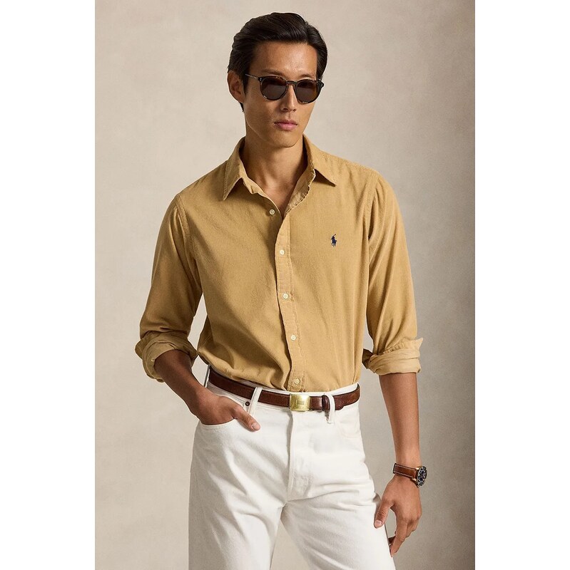 Polo Ralph Lauren košile pánská bavlněná 21W Corduroy