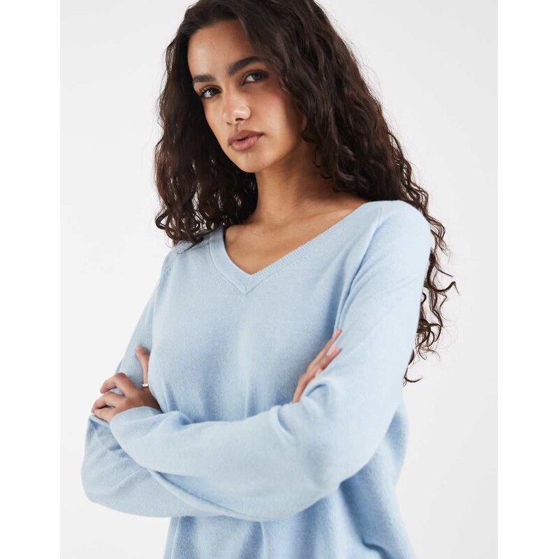 Levis super soft v-neck jumper in blue