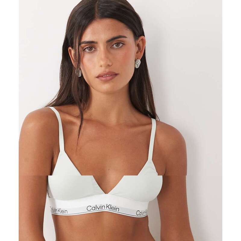 Calvin Klein Icon Cotton Modal lightly lined triangle bra 2pk in
