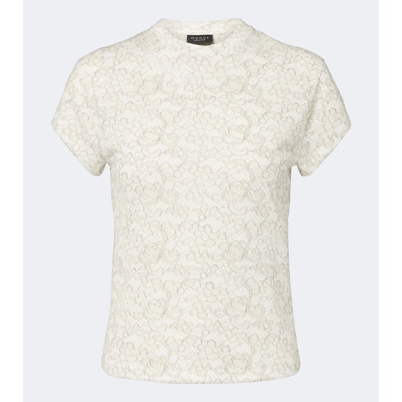 Gucci Lace printed cotton T-shirt