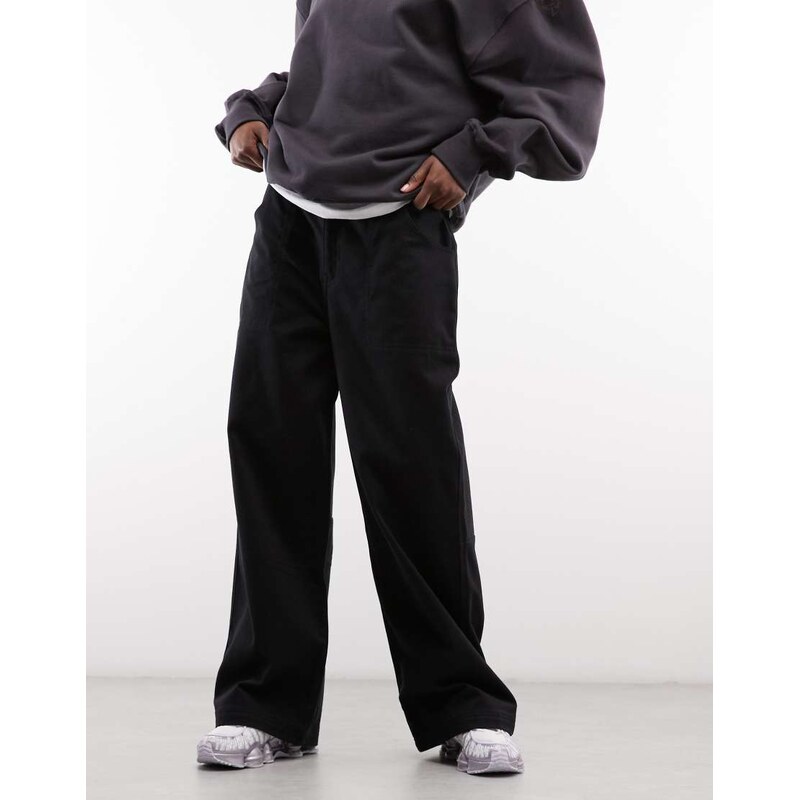 The North Face Pinecrest wide leg trousers in black