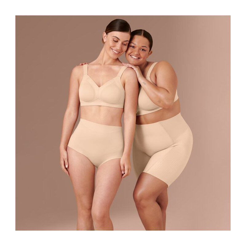 Beauty Shaper komfortní podprsenka košíčky deep sand model