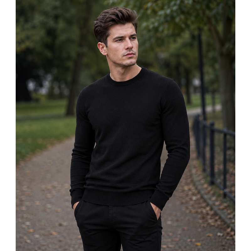 Pánský černý svetr New Boy