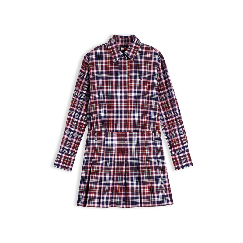 Tommy Jeans Košilové šaty krémová / námořnická modř /
