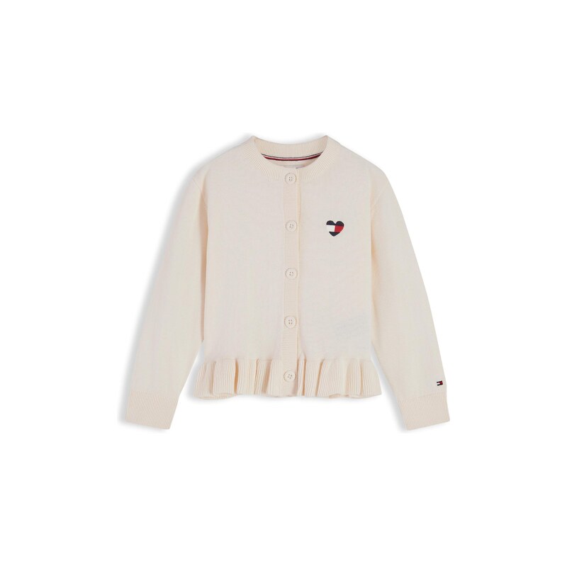 TOMMY HILFIGER Kardigan béžová / námořnická modř / červená