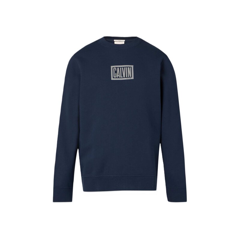 Calvin Klein Jeans Mikina námořnická modř / šedá