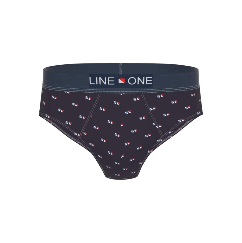 Line One Slipy námořnická modř / nebeská modř / červená