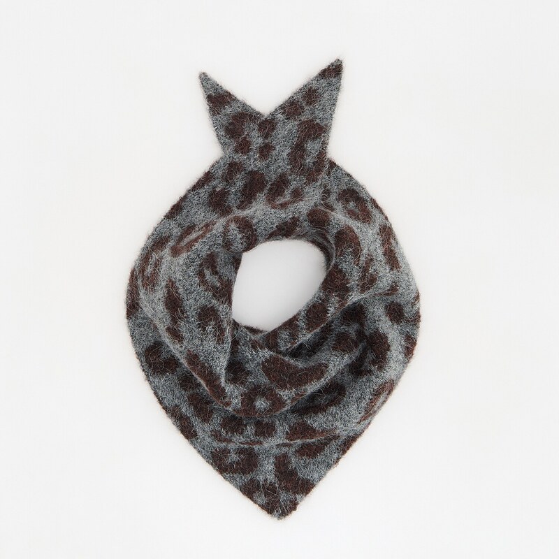 Reserved - LADIES` SCARF - tmavě šedá