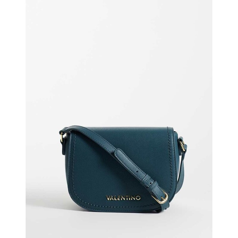 Valentino super saddle crossbody bag in deep teal-Blue