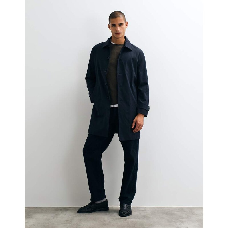 Mango trench coat in navy