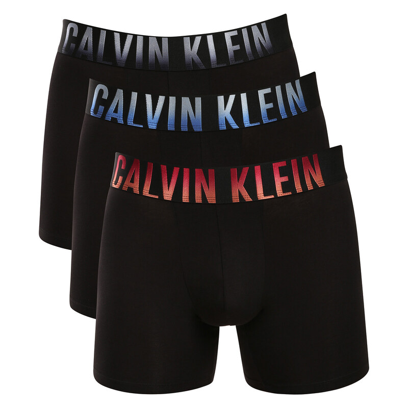3PACK pánské boxerky Calvin Klein černé (NB4627-6D4)