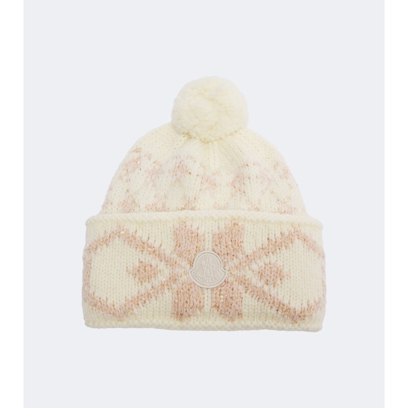 Moncler Sequined wool-blend beanie