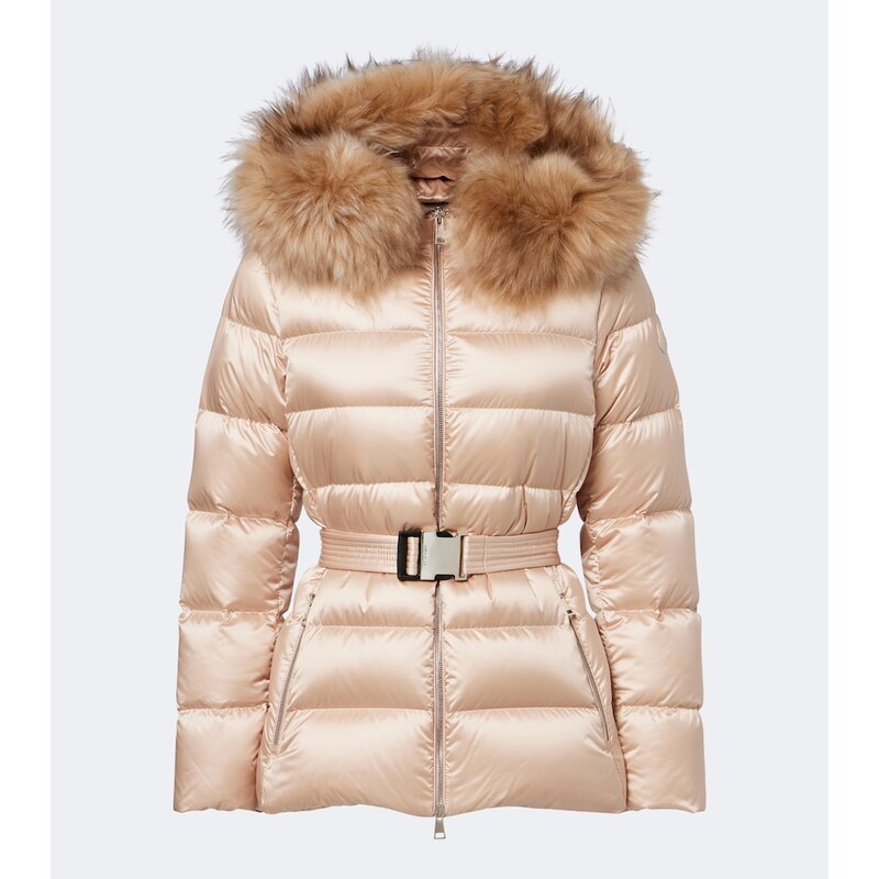 Moncler Cupidones shearling-trimmed down jacket
