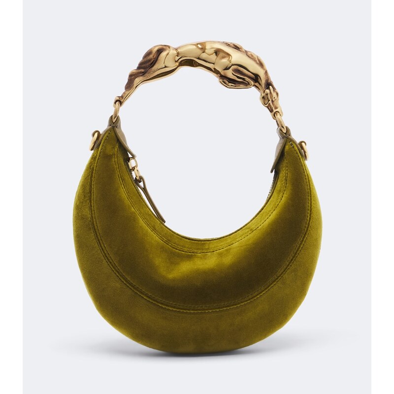 Chloé Chain Horse Small velvet shoulder bag