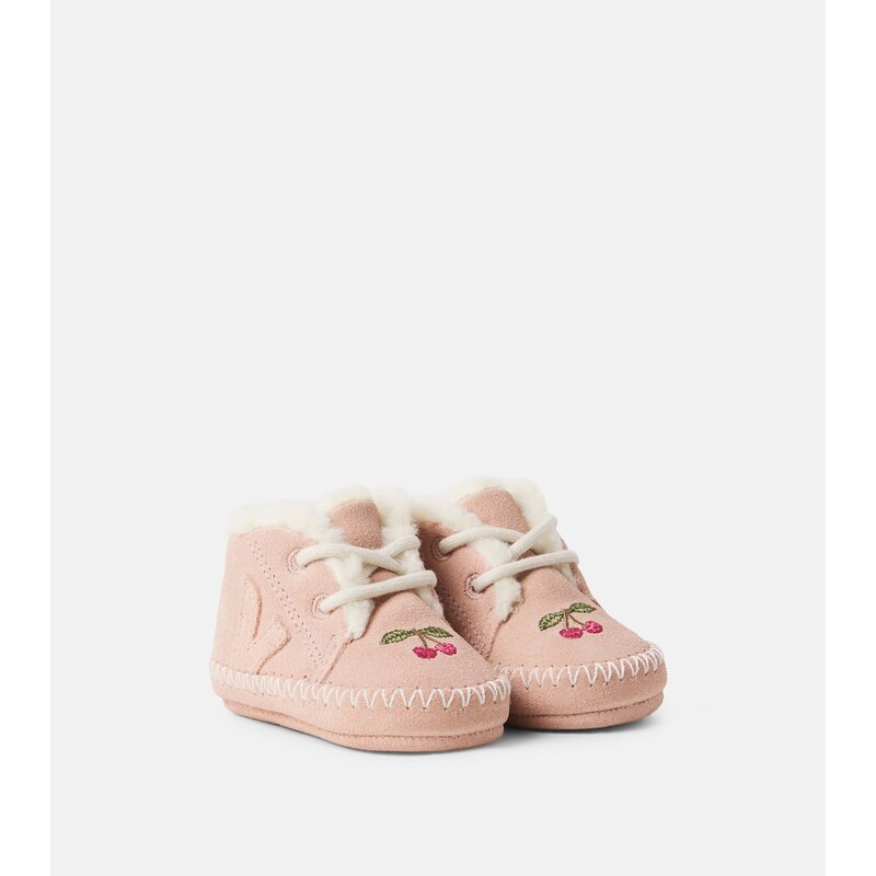 Veja Kids x Konges Sløjd Baby suede booties