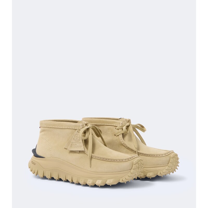 Moncler x Clarks Trailgrip Wallabee GTX suede sneakers