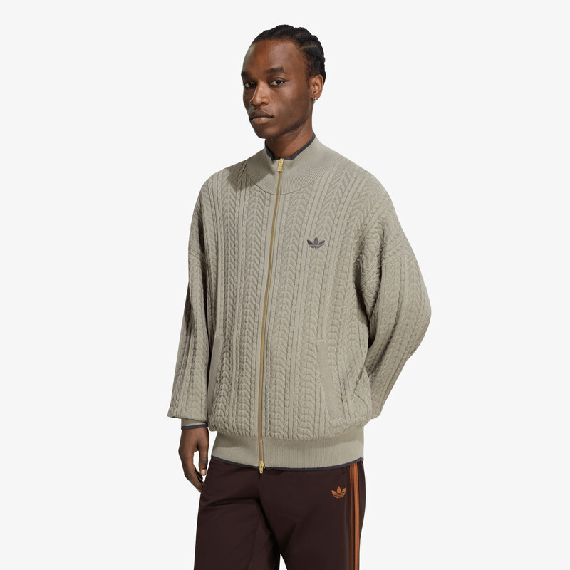 adidas Originals Svetr adidas Firebird Cable Knit Track Top