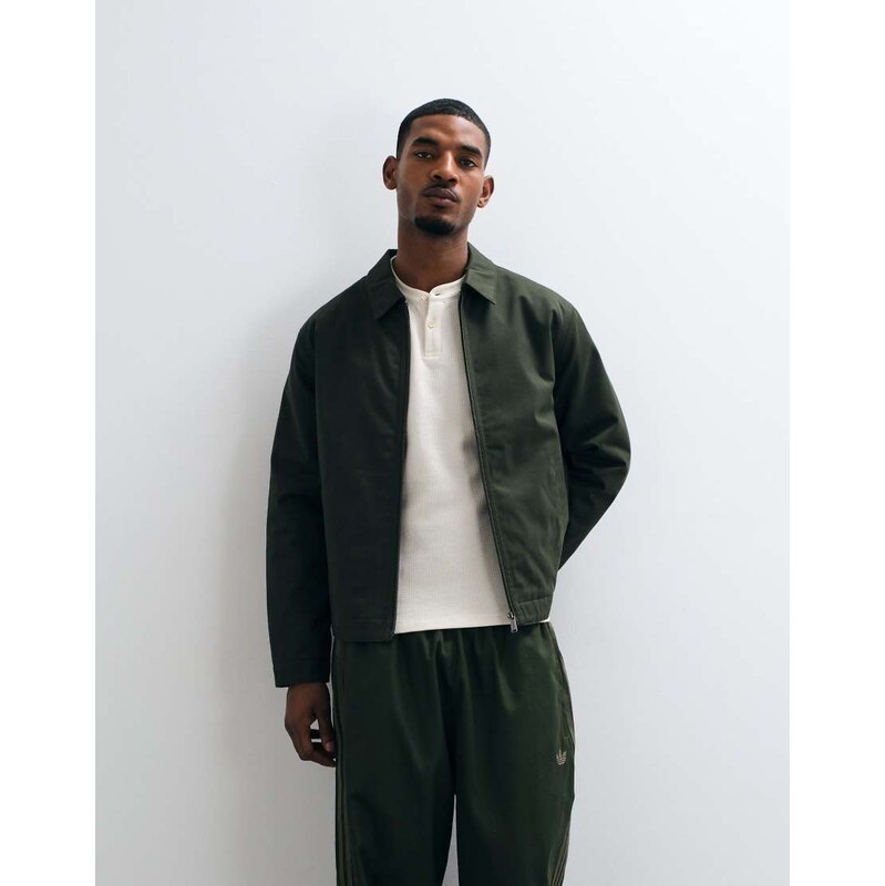 Jack & Jones padded worker jacket in dark green