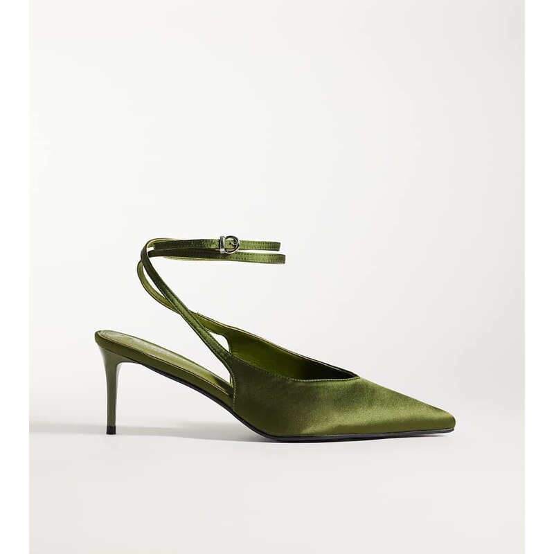 SIMMI Shoes Simmi London Wide Fit Sonika tie leg heeled court