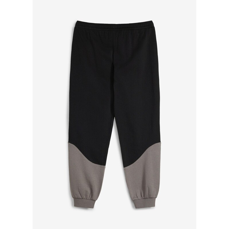 bonprix Joggingové kalhoty s kontrastními detaily, z měkké