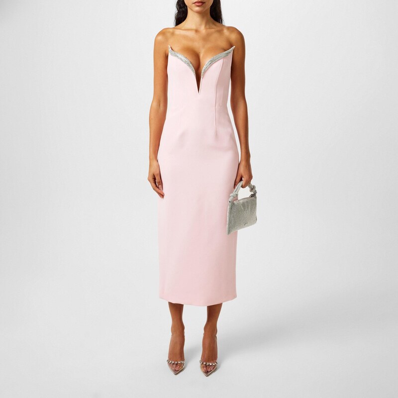 Šaty David Koma Pink/Silver 5497499